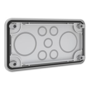   Schneider Electric Prisma XS - ABWRY06022 - Placă de intrare cablu Easy PrismaSeT XL pentru 7 intrări 2 x M50 / 5 x M20 montabilă extern