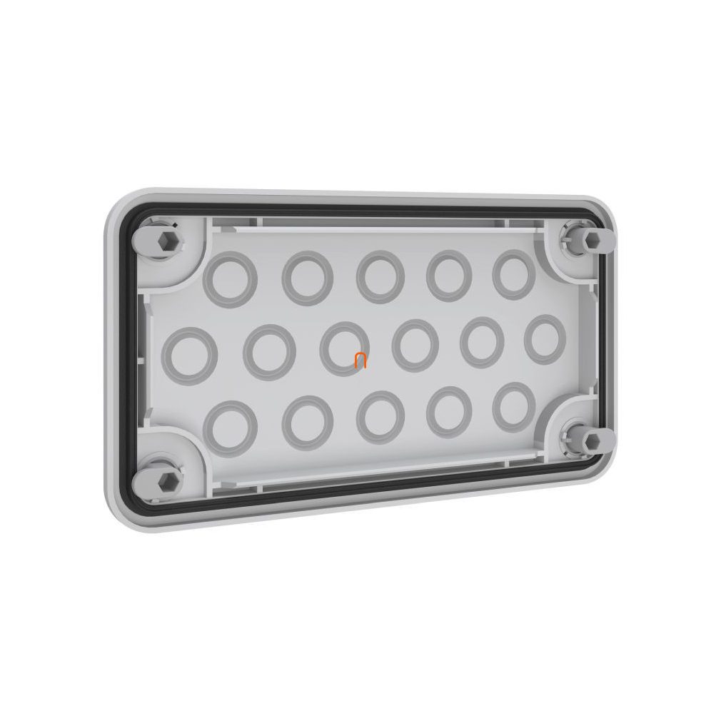 Easy PrismaSeT XL placă de introducere a cablurilor pentru 16 intrări 16 x M16 fixabilă din exterior ABWRY06023 Schneider