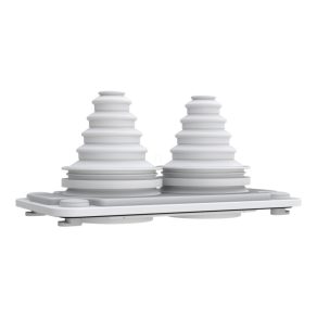   Schneider Electric Prisma XS - ABWRY06126 - Placă de intrare cablu Easy PrismaSeT XL pentru 2 intrări, 14 mm x 54 mm, poate fi fixată din interior