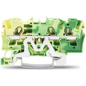  WAGO 2004-1307 3 vezetékes földelő sorkapocs,zöld/sárga, 