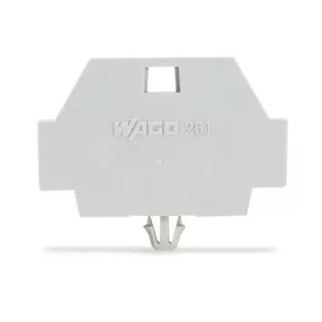   Terminal Wago cu picior de fixare cu fixare prin clip, gri (261-371)