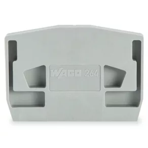   Capac Wago cu picior de fixare prin fixare rapidă, grosime 4 mm, gri (264-371)