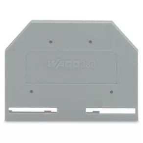   Foaie de răspuns și terminale Wago, grosime 2,5 mm, culoare gri (280-301)