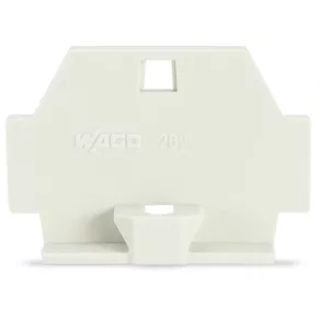 Capac Wago cu margine de fixare, gri deschis (262-363)