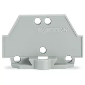 Capac Wago cu flanșă de fixare, gri (261-410)