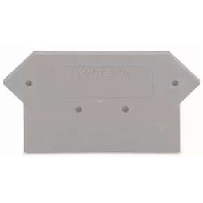   Placă terminală și de distribuție Wago, grosime 2,5 mm, gri (280-330)