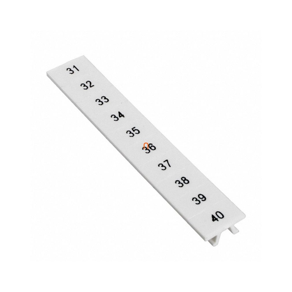 Banda de marcare, plată - ZBF 5, LGS:FORTL.ZAHLEN 31-40, Phoenix Contact, 0808671:0031