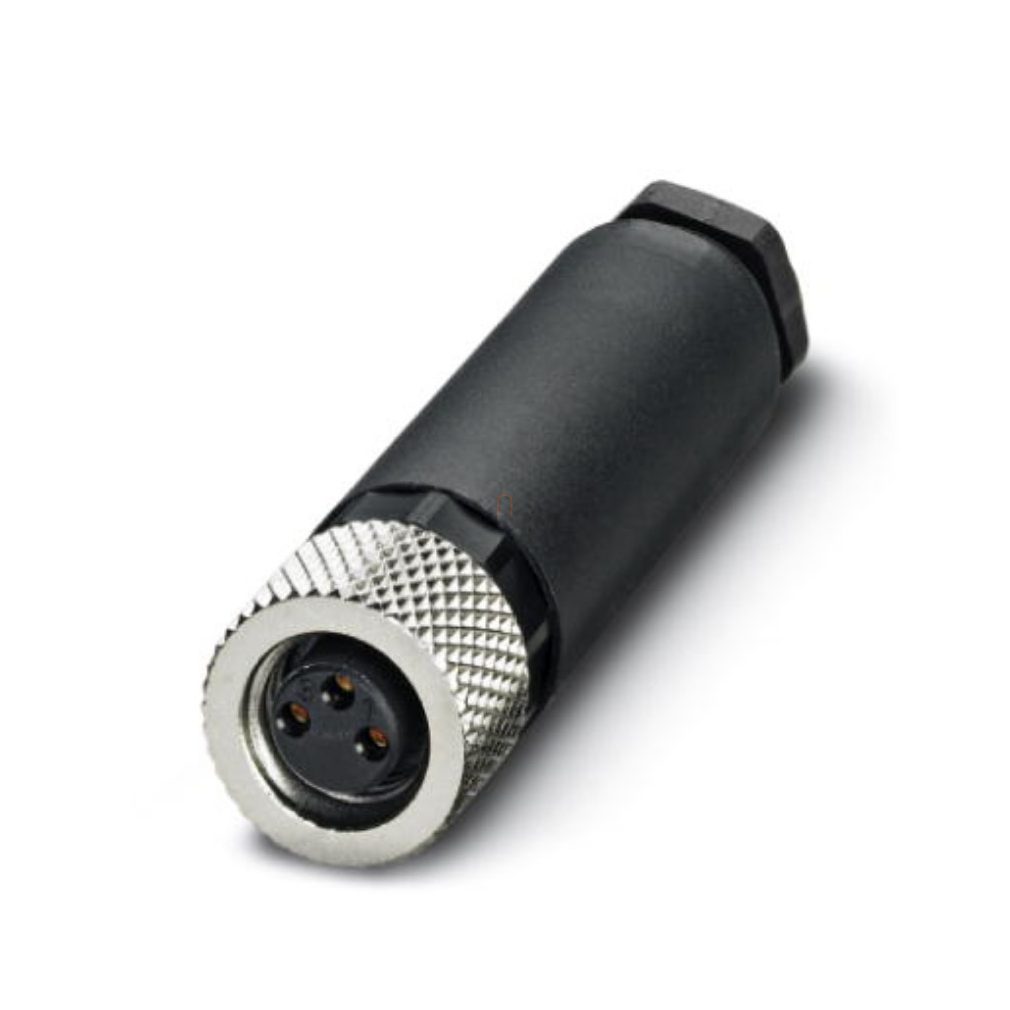 Conector 3P cu soclu drept M8, SACC-M 8FS-3CON-M-SW, PHoenix Contact, 1506888