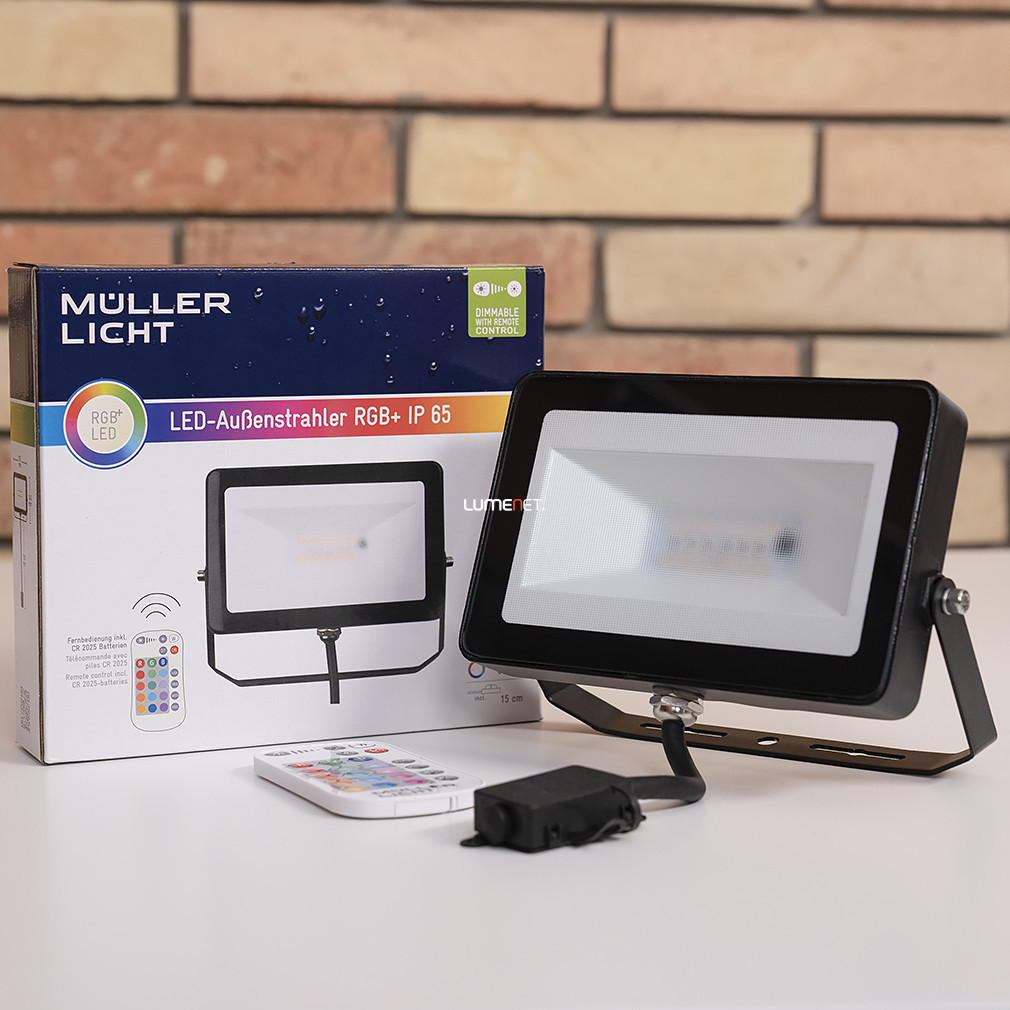 Reflector LED colorat cu telecomandă 10W (IP65) - Müller Licht 21600001