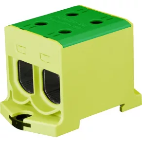   Clemă pentru cablu principal 2x150/2x150 mm² (25-150 mm²) verde/galben AL/CU dublă FTG KVIAC12150YG