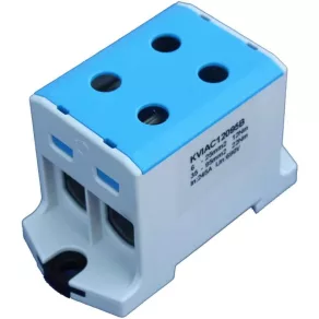   Clemă pentru cablu principal 2x95/2x95 mm² (6-95 mm²) albastră AL/CU dublă FTG KVIAC12095B