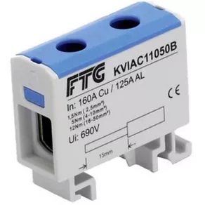   Clemă pentru cablu principal 1x50/1x50 mm² (1,5–50 mm²) albastră AL/CU FTG KVIAC11050B