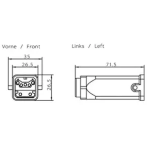   Conector pentru magistrala PROFIBUS Siemens 6GK1905-0CB00, mamă (5 buc./pachet)