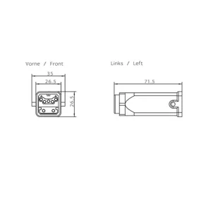 Conector Siemens 6GK1905-0DA10 PROFIBUS ECOFAST, tată