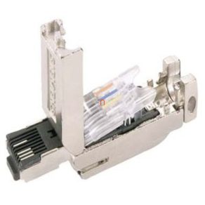   Siemens 6GK1901-1BB10-2AB0 IE FC RJ45 Plug 180 2x2, conector Ethernet industrial, carcasă metalică solidă, 10 bucăți/pachet