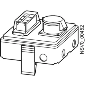   Siemens BVP:047283 BD2-AK1/CEE165A163 ramificație, întrerupător mic 3C 16A, priză industrială 5P 16A