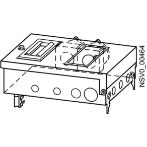   Siemens BVP:203151 BD2-AK2M2/2CEE165A163 ramificație, întrerupător de 16 A cu 2x3 conductori, priză industrială de 16 A cu 2x5 poli