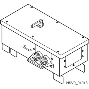  Siemens BVP:610413 BD2-AK05/FS400IEC-3 element de ramificație, 320 A, 3 poli, NH2, cu întrerupător cu siguranță CEI