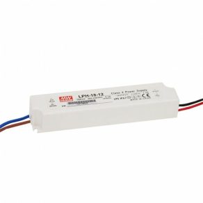   Sursă de alimentare cu o singură ieșire de clasa 2 pentru aplicații LED, LPH-18-12 Vin: 180-264 VAC, Vout: 12 VDC (0-1,5 A), P: 18 W IP67