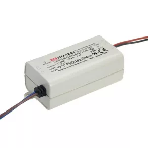   Sursă de alimentare LED Mean Well cu o singură ieșire, APV-12-24, Vin: 90-264 VAC/127-370 VDC, Vout: 24 VDC / 0-0,5 A, P: 12 W