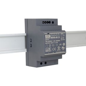   Sursă de alimentare montabilă pe șină DIN, Vin: 85-264 V c.a. 120-370 V c.c., Vout: 24 V c.c. (0-2,5 A), P: 60 W Mean Well HDR-60-24