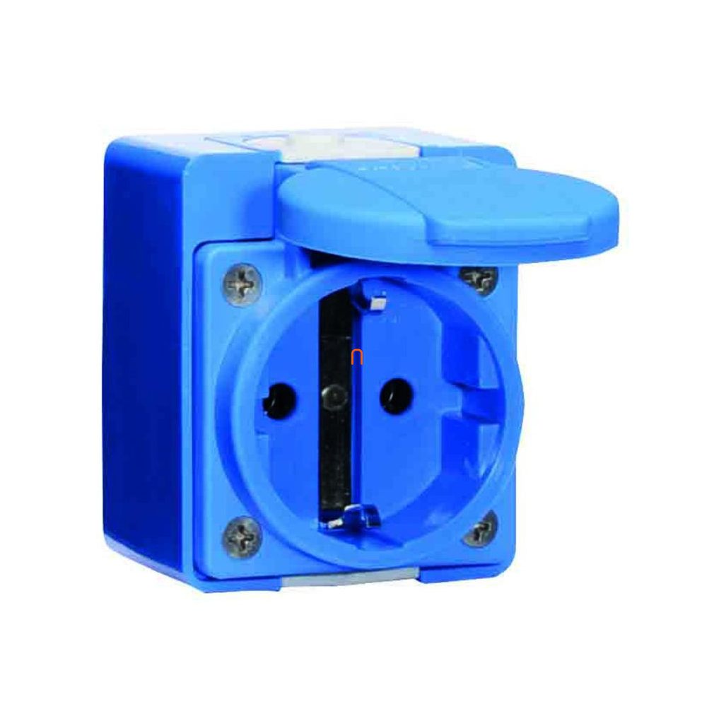 Bals 2P priză de uz casnic pentru montare pe perete 16A albastru IP44 724
