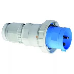   Conector industrial DFH-1252 3P 125A 250V AC 6h cu ștecher basculant albastru IP67 Stânga 2191