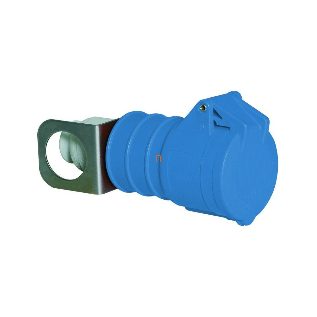 Conector industrial DAFH-162 3P 16A 250V AC 6h cu ștecher basculant, suspendabil, albastru IP44 Stânga 3209