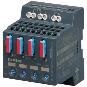   Siemens 6EP1961-2BA00 SITOP select – modul de selectivitate, intrare: 24 VCC/40 A, ieșire: 24 VCC/4 x 3 A