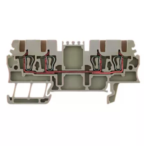   Conector de trecere ZDU 1,5/4AN (0,05-1,5 mm²), 500 V/17,5 A, bej 1775580000 Weidmüller