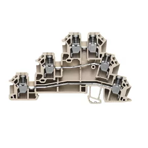   Bloc de borne pentru senzori și dispozitive de comandă DLD 2.5 DB (0,13-4 mm²), 250 V/24 A, bej 1784180000 Weidmüller