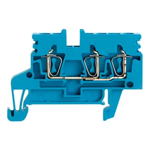   Conector de trecere ZDU 2.5N/3AN BL (0,05-4 mm²), 800 V/24 A, albastru 1933730000 Weidmüller