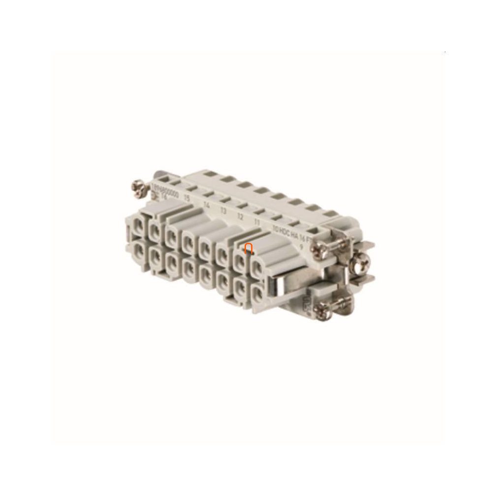 Inserție de contact HDC, manșon 250V, 16A, poli: 16, HDC HA 16 FT 1896800000 Weidmüller