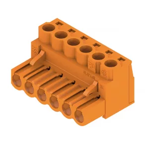   Conector de tip mufă pentru PCB, conector cu manșon, 5,08 mm BLZP 5.08HC/06/180 SN OR BX 1943620000 Weidmüller