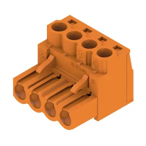   Conector de tip mufă pentru PCB, conector cu manșon, 5,00 mm BLZP 5.00HC/04/180 SN OR BX 1954470000 Weidmüller