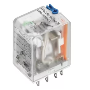   DRM570024LT Releu cu 4 contacte, cu buton de testare și LED, 24 V c.c., 5 A 7760056097 Weidmüller