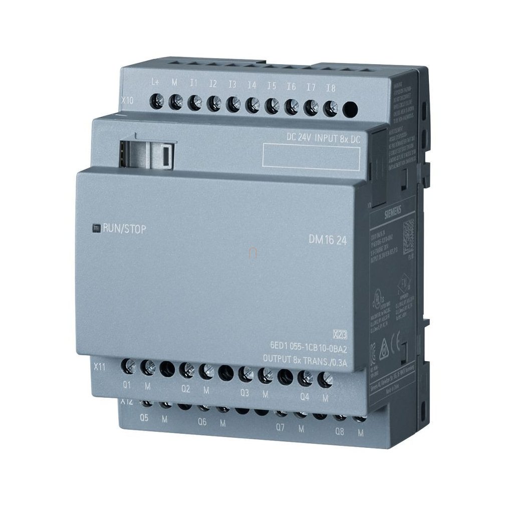 Siemens 6ED1055-1CB10-0BA2 LOGO! DM16 24 (24VDC), 8DI / 8DO (tranz., 0,3A)