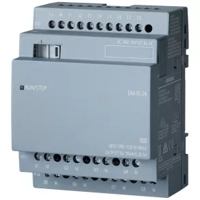   Siemens 6ED1055-1CB10-0BA2 LOGO! DM16 24 (24 V c.c.), 8 intr. digitale / 8 ieș. digitale (tranzistori, 0,3 A)