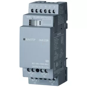   Siemens 6ED1055-1FB00-0BA2 LOGO! DM8 230R (115/230 V c.a./c.c.), 4 intr. digitale / 4 ieș. digitale (relee, 5 A), pentru LOGO! 8
