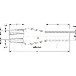   Capac termocontractabil Raychem 502K016/S - conector de ramificație 1 kV, 4x(50-150) mm2 C52918N001