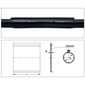   Manșon de reparație Raychem CRSM-143/36-1500, diametru 33-86 mm, 4X95-.. 091525-000
