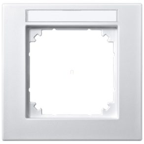  Cadru simplu etichetabil Schneider Merten M-Plan, alb mat 476119