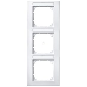   Rama triplă inscriptibilă Schneider Merten M-Plan, verticală, alb mat 476319