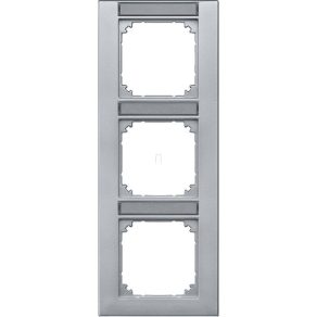   Schneider Merten M-Plan triplu etichetabil, cadru vertical, aluminiu 476360