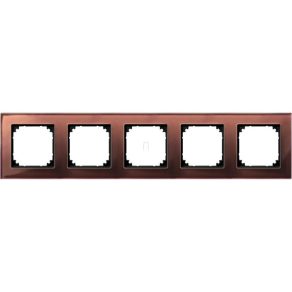   Schneider Merten M-Plan cu cinci rame, maro mahon (sticlă) 489515