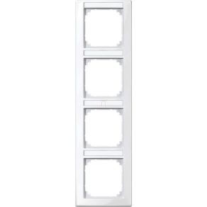   Schneider Merten M-Smart etichetabil cvadruplu, cadru vertical, alb polar 470419