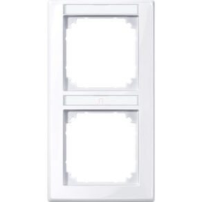   Schneider Merten M-Smart etichetabil dublu, cadru vertical, alb activ antibacterian 470225