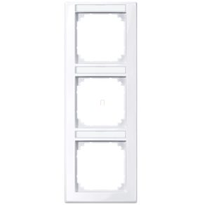  Cadru triplu etichetabil Schneider Merten M-Smart, vertical, alb activ 470325