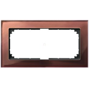   Schneider Merten M-Plan cadru dublu, compartiment unic, maro mahon (sticlă) 487815