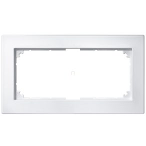   Cadru dublu Schneider Merten M-Plan, compartiment unic, alb mat 488819